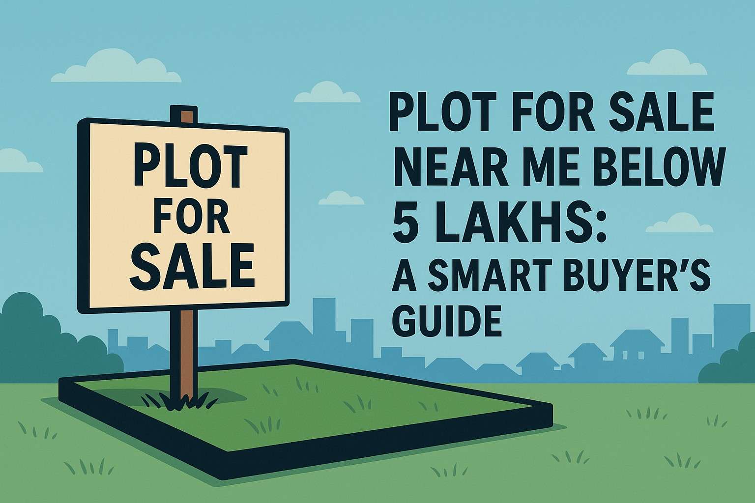Low-budget residential plots for sale under ₹5 lakhs in India for smart homebuyers and investors.